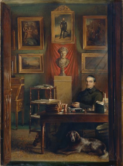 Retrato del Conde Dmitry Petrovich Buturlin 1790-1849, 1851 de Arnold Abramovich Zelensky