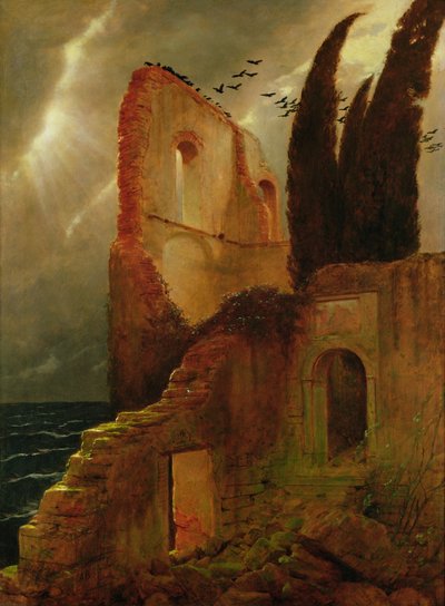 Ruina junto al mar de Arnold Böcklin