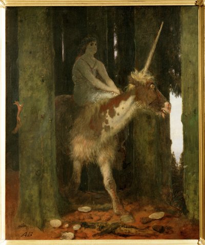 Waldesstille - El silencio de los bosques. ... (pintura sobre madera) de Arnold Böcklin