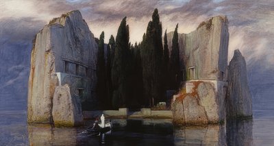 La isla de los muertos. 1883 (tercera versión de cinco) de Arnold Böcklin