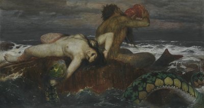 Alemán: Triton und Nereïde Triton and Nereid de Arnold Böcklin