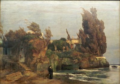 Alemán: Villa am Meer II Villa junto al mar, versión II de Arnold Böcklin