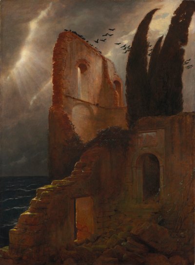 Ruin by the Sea de Arnold Böcklin