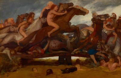 La batalla en el puente, 1889 de Arnold Böcklin