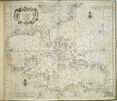 Los Carybsche Eylanden de Barbados al recodo de México de Arnold & Colom Jacob Aertsz (1600 73) Colom