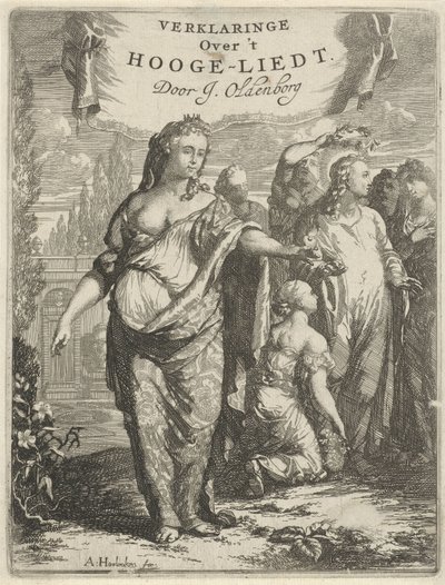 Amor personificado y alabado Cristo Página de título para: J. Oldenborgh, Declaración sobre