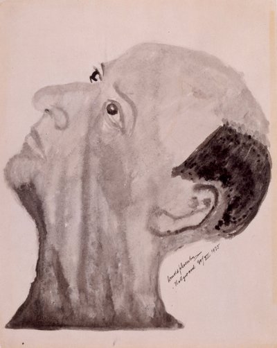 Autorretrato de Arnold Schoenberg - Hollywood 1923 de Arnold Schoenberg