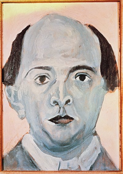 Autorretrato en azul de Arnold Schoenberg