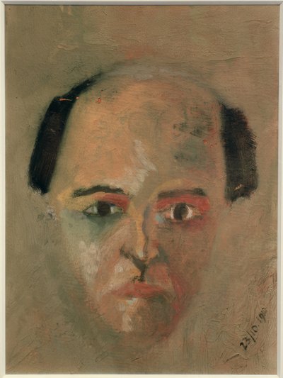 Autorretrato Verde de Arnold Schönberg