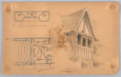 Detalles arquitectónicos en Lisieux de Arnold William Brunner