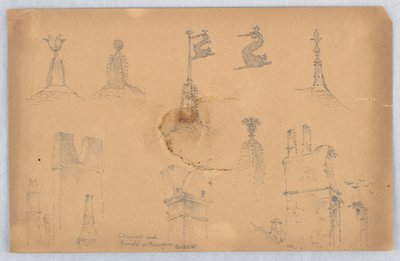 Detalles arquitectónicos de Bourges de Arnold William Brunner