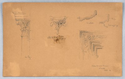 Detalles arquitectónicos en Venecia de Arnold William Brunner