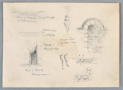 Bocetos arquitectónicos de Chenonceaux de Arnold William Brunner
