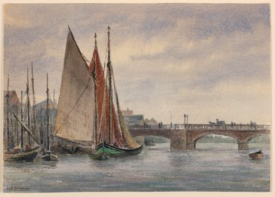Barcos en Trouville de Arnold William Brunner