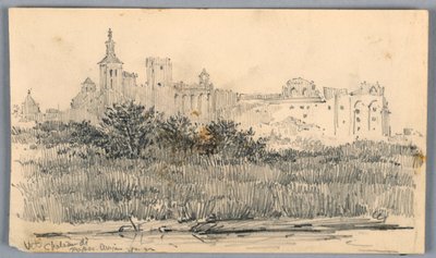 Château de Papes, Aviñón de Arnold William Brunner