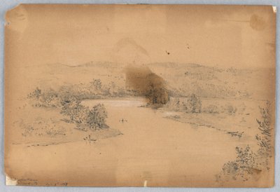 Río Delaware, Milford, Pa. de Arnold William Brunner