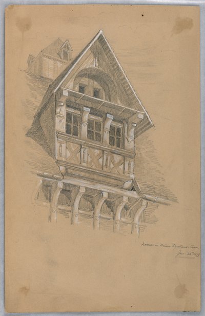 Dormitorio en Maison des Quatrans, Caen de Arnold William Brunner