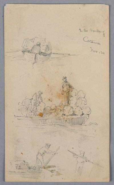 En el puerto de Catania de Arnold William Brunner