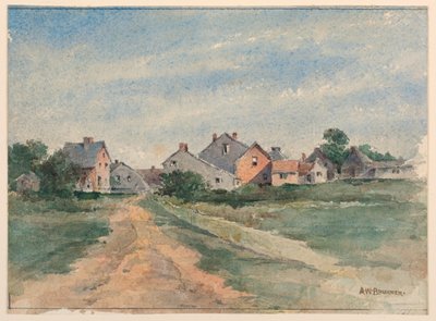 Paisaje con Casas de Arnold William Brunner