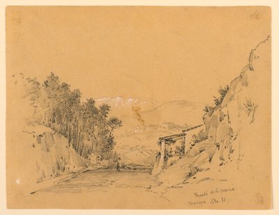 Paso de montaña y pueblo de Arnold William Brunner