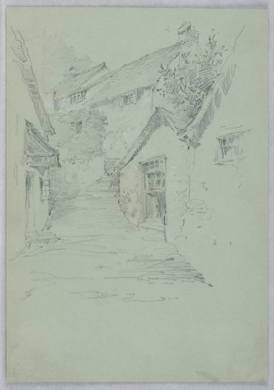Escaleras Estrechas entre Casas de Arnold William Brunner