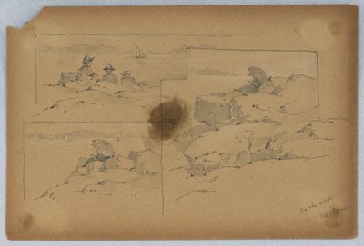 En las rocas, Mt. Desert de Arnold William Brunner