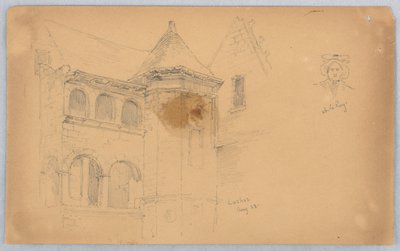 Boceto de Loches y busto femenino de Arnold William Brunner