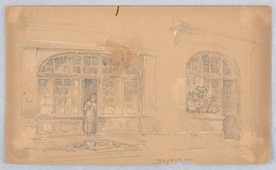 Boceto en Bayeux de Arnold William Brunner