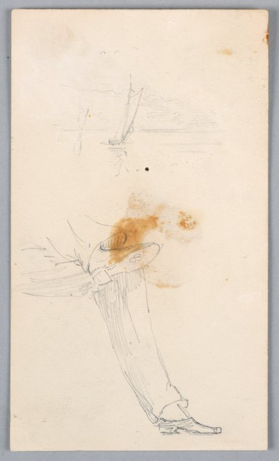 Boceto de Piernas Cruzadas de Arnold William Brunner