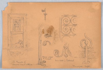 Bocetos en Bourges de Arnold William Brunner