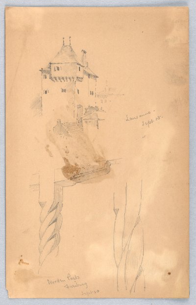 Bocetos en Lausana de Arnold William Brunner