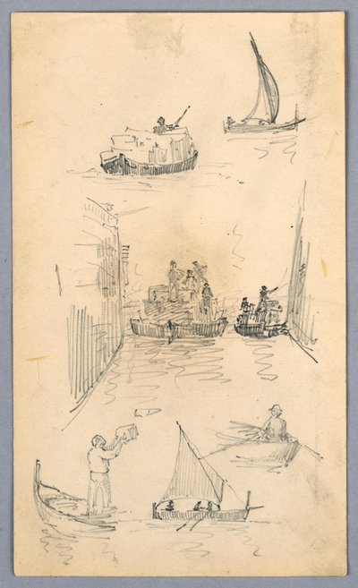 Bocetos de Barcos de Arnold William Brunner