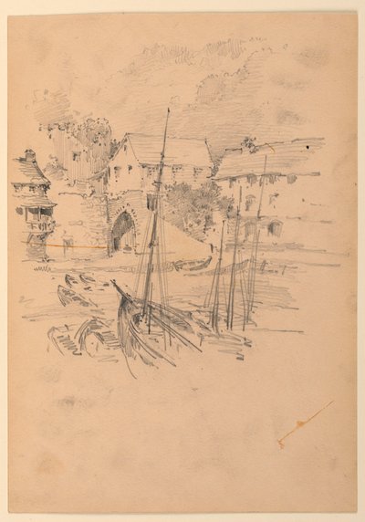 Pequeño puerto pesquero de Arnold William Brunner