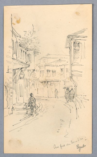 Escena callejera de Arnold William Brunner