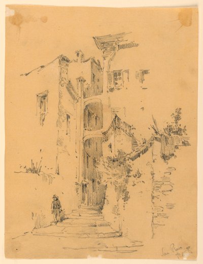 Calle en San Remo de Arnold William Brunner