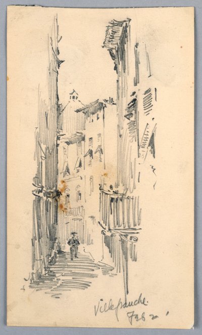 Calle en Villefranche de Arnold William Brunner