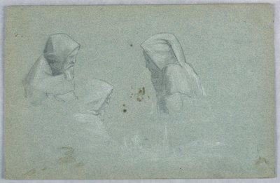 Tres estudios de hombre en hábito de Arnold William Brunner