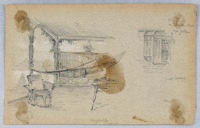Dos bocetos, Scott Cottage de Arnold William Brunner