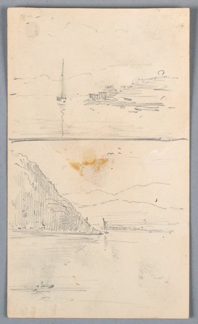 Dos bocetos de crestas de Arnold William Brunner