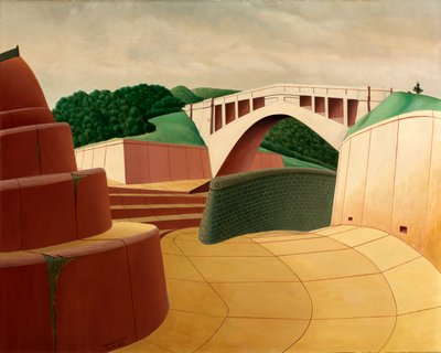 Vertedero, presa de Ashokan, 1934 de Arnold Wiltz