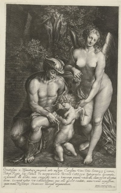 Mercurio y Venus enseñan amor de Arnold de Jode