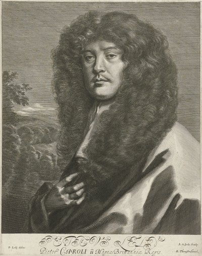 Portarretrato de Sir Peter Lely de Arnold de Jode