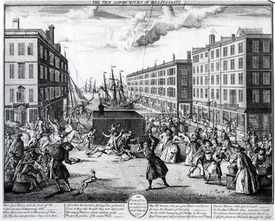 La Vista y los Humores de Billingsgate, 1736 de Arnold van Haecken