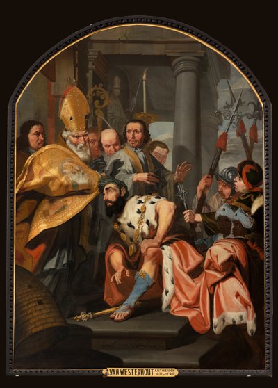 Iglesia parroquial (Parochiekerk Onze-Lieve-Vrouw). Interior. Pintura. Arnold Van Westerhout. de Arnold van Westerhout