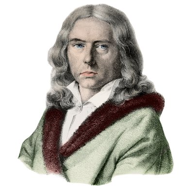 Retrato de Adelbert de Chamisso - Retrato de Adelbert von Chamisso (1781-1838), escritor alemán de Arnold van Westerhout