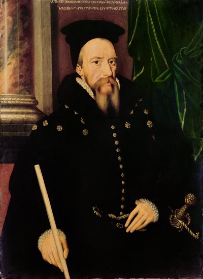 Retrato de William Cecil, 1er Barón Burghley (1520-98) Lord Alto Tesorero de Arnold von Brounckhorst