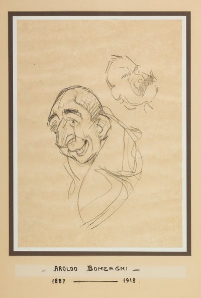 Mendigos (lápiz sobre papel) de Aroldo Bonzagni