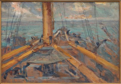 On Board (óleo sobre tabla) de Aroldo Bonzagni