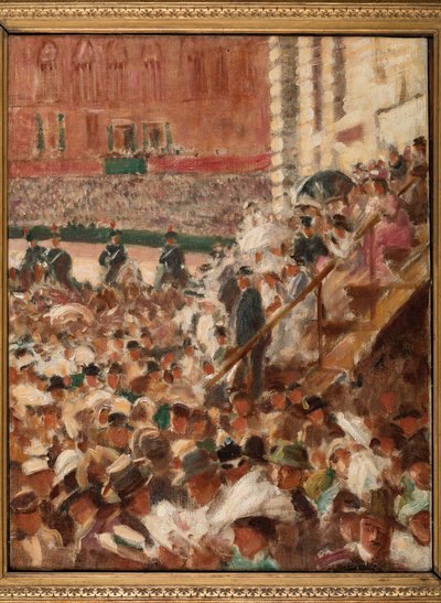 El Palio de Siena (óleo sobre lienzo) de Aroldo Bonzagni