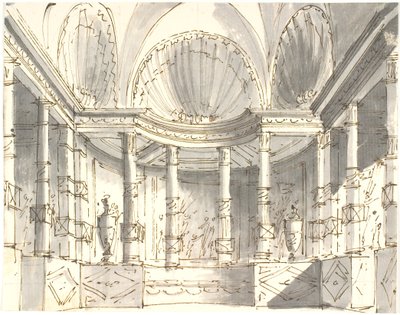 Interior con columnas de Aron Wallick